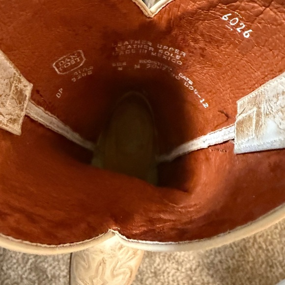 Dan Post Ivory Heeled Boots - Picture 6 of 6